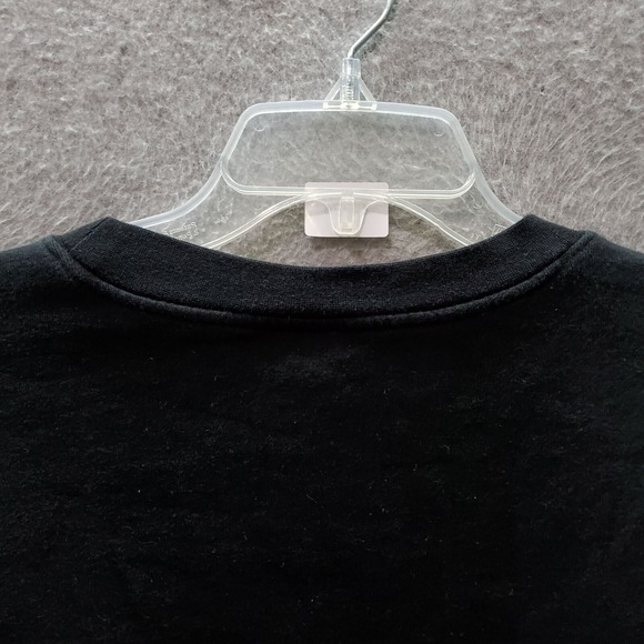 Diamond Supply Women Sweater Medium Black Logo Leopard‎ Long Sleeve Crew Neck - Picture 9 of 10